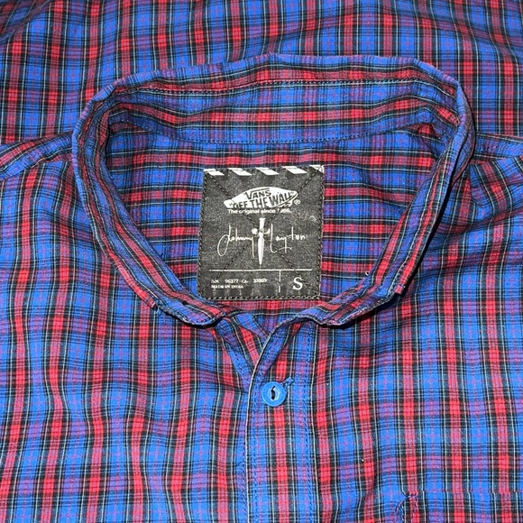 VANS Johnny Layton Men’s Long Sleeve Button Down Shirt Size Small - Picture 2 of 6